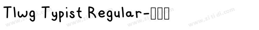 Tlwg Typist Regular字体转换